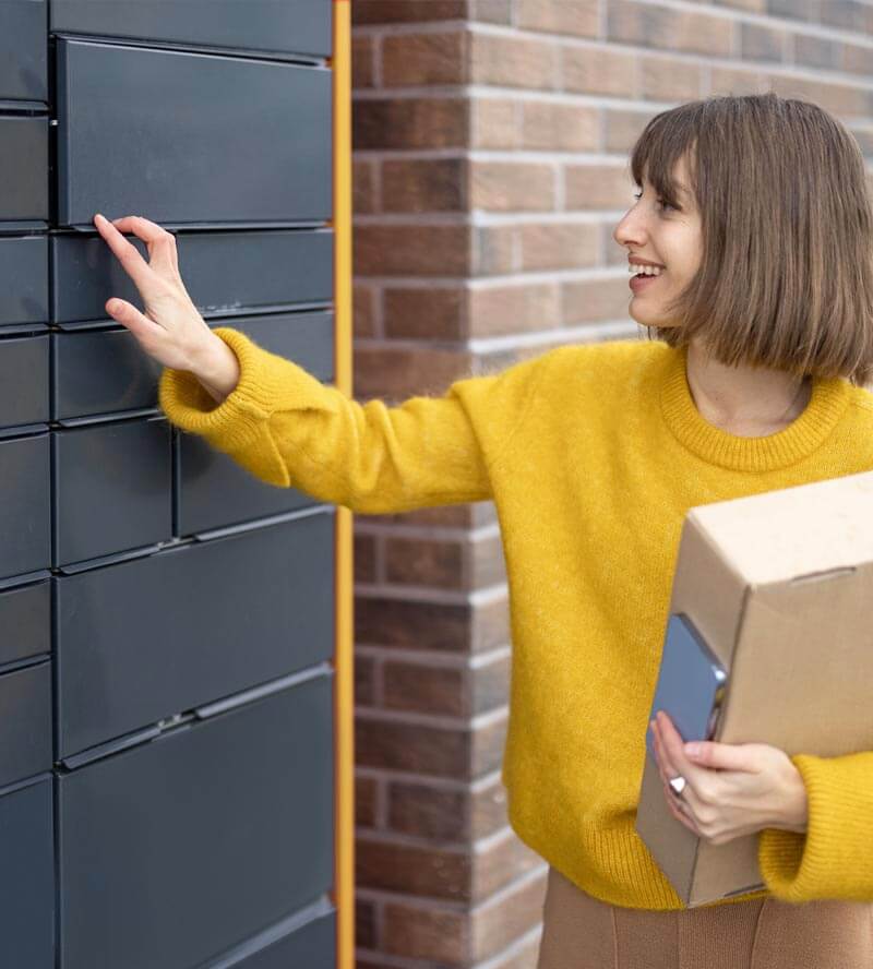 Secure campus mail storage